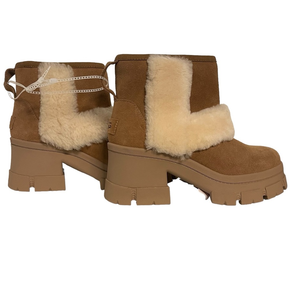 UGG Brooklyn Sunburst Waterproof Platform Bootie Size 9  S/N 1145710 Chestnut - Picture 8 of 12